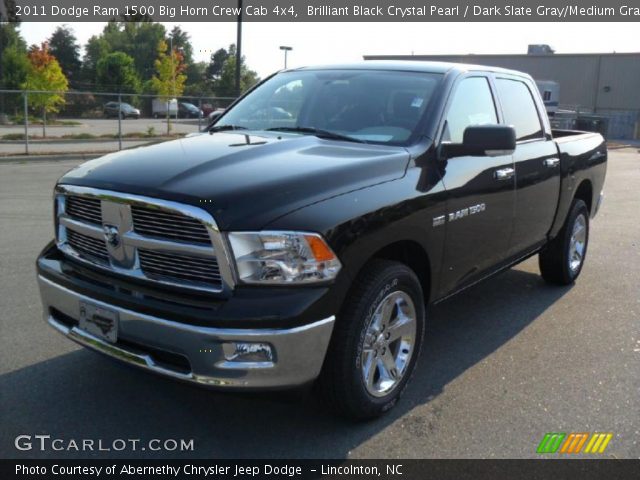 2011 Dodge Ram 1500 Big Horn Crew Cab 4x4 in Brilliant Black Crystal Pearl