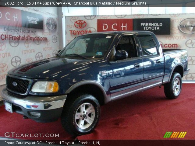 2002 Ford F150 FX4 SuperCrew 4x4 in Charcoal Blue Metallic