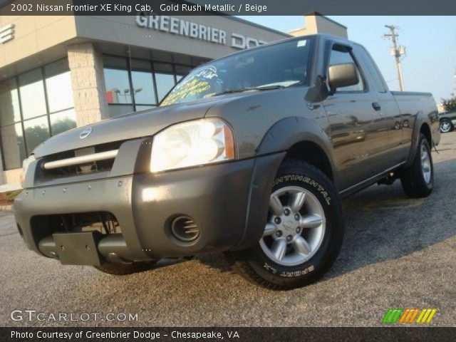 2002 Nissan Frontier XE King Cab in Gold Rush Metallic