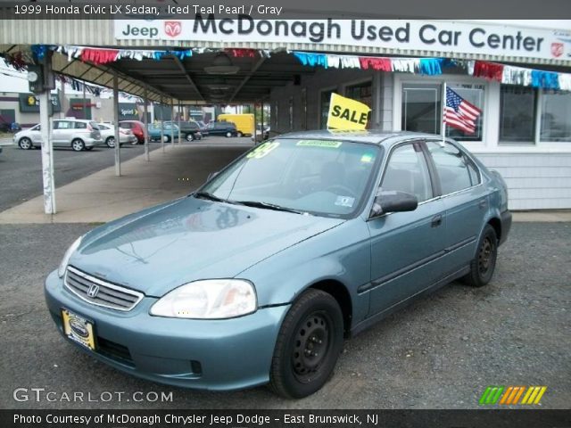 1999 Honda Civic LX Sedan in Iced Teal Pearl