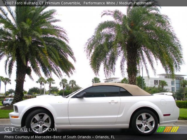 2007 Ford Mustang GT Premium Convertible in Performance White
