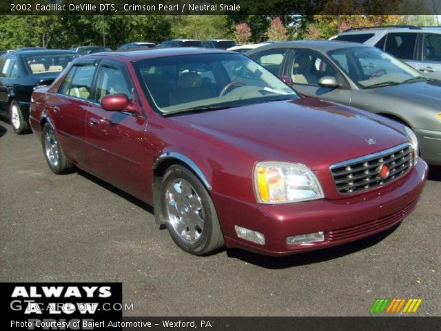 2002 Cadillac DeVille DTS in Crimson Pearl