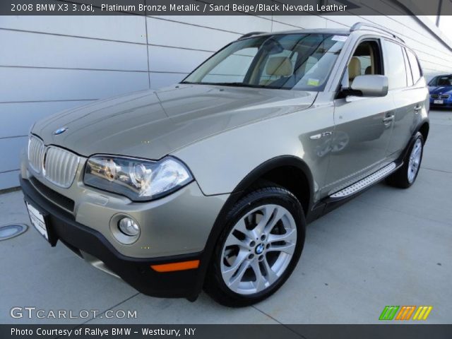 2008 BMW X3 3.0si in Platinum Bronze Metallic