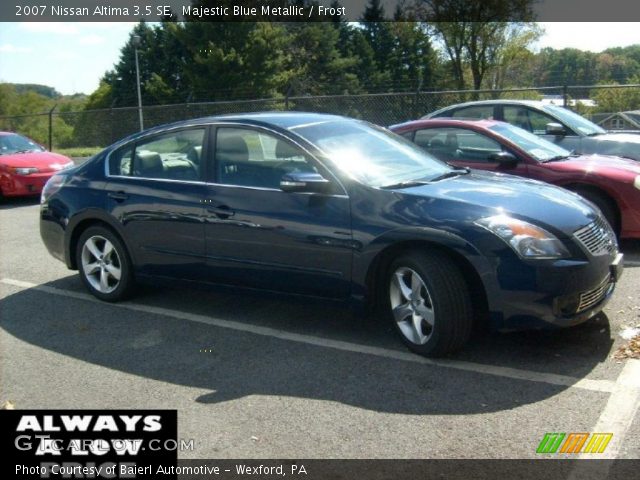 2007 Nissan Altima 3.5 SE in Majestic Blue Metallic
