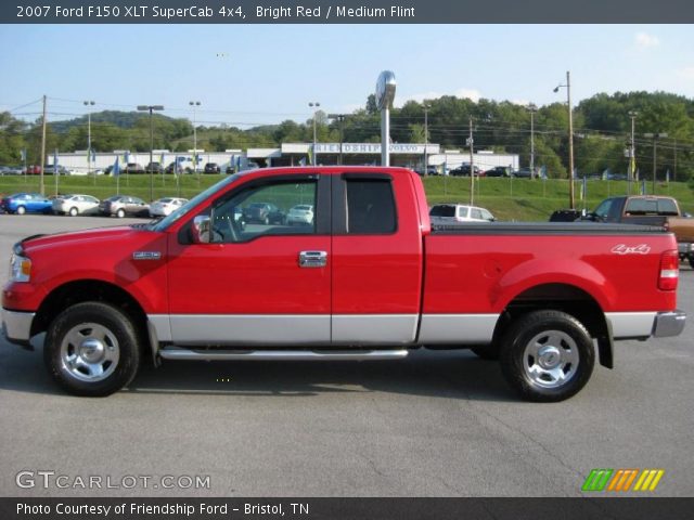 2007 Ford F150 XLT SuperCab 4x4 in Bright Red