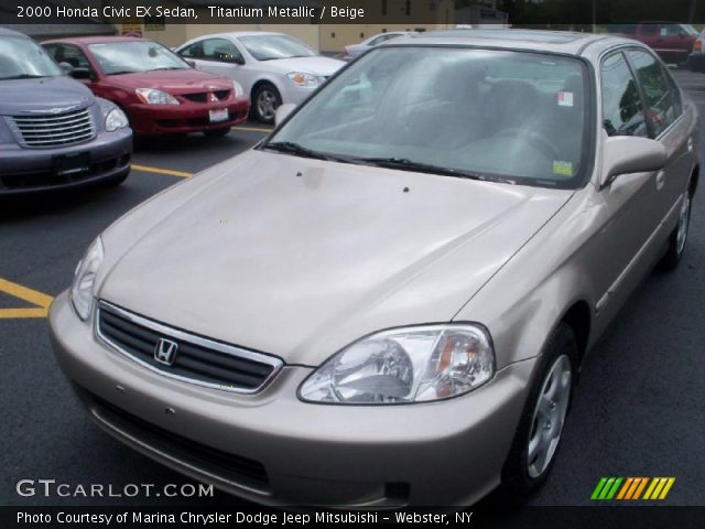 2000 Honda Civic EX Sedan in Titanium Metallic