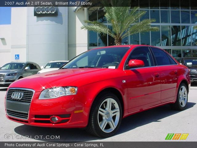 2007 Audi A4 2.0T Sedan in Brilliant Red