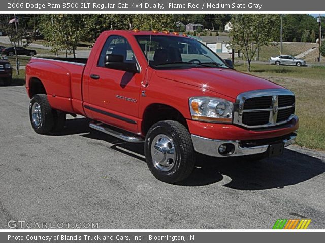 2006 Dodge Ram 3500 SLT Regular Cab 4x4 Dually in Flame Red