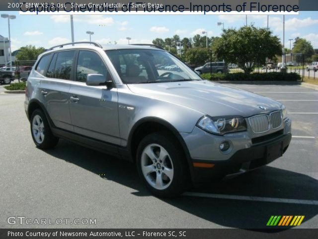 2007 BMW X3 3.0si in Silver Grey Metallic