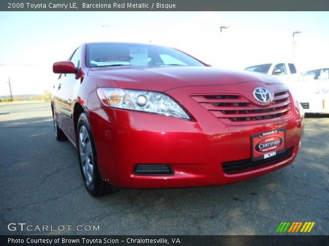 2008 Toyota Camry LE in Barcelona Red Metallic