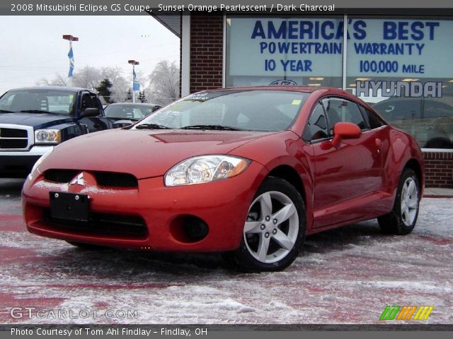2008 Mitsubishi Eclipse GS Coupe in Sunset Orange Pearlescent