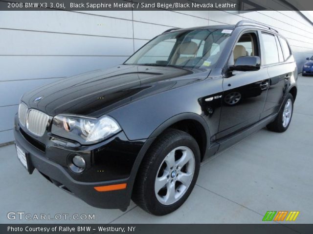 2008 BMW X3 3.0si in Black Sapphire Metallic