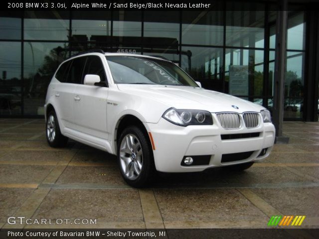2008 BMW X3 3.0si in Alpine White
