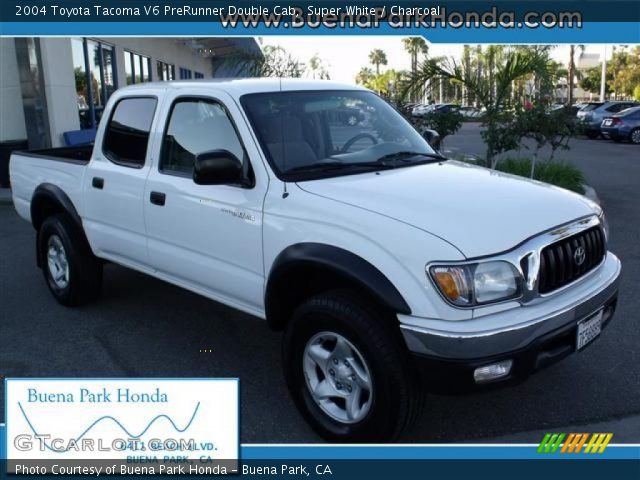 2004 Toyota Tacoma V6 PreRunner Double Cab in Super White