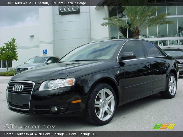 2007 Audi A4 2.0T Sedan in Brilliant Black