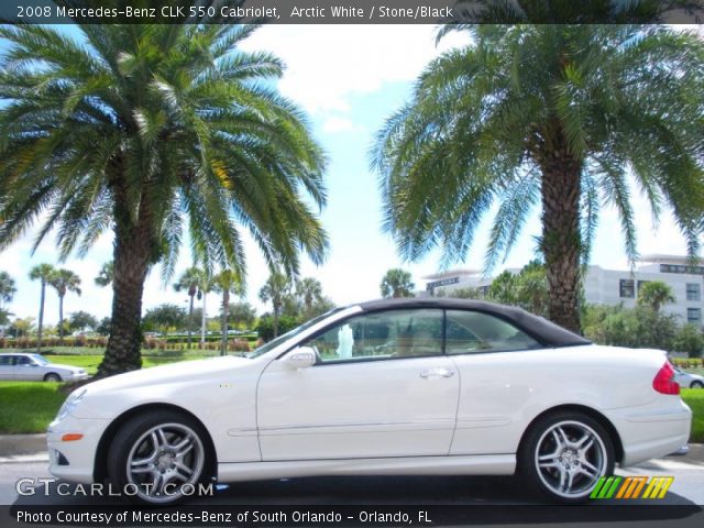 2008 Mercedes-Benz CLK 550 Cabriolet in Arctic White