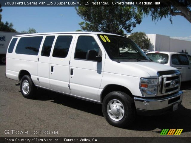 2008 Ford E Series Van E350 Super Duty XLT 15 Passenger in Oxford White