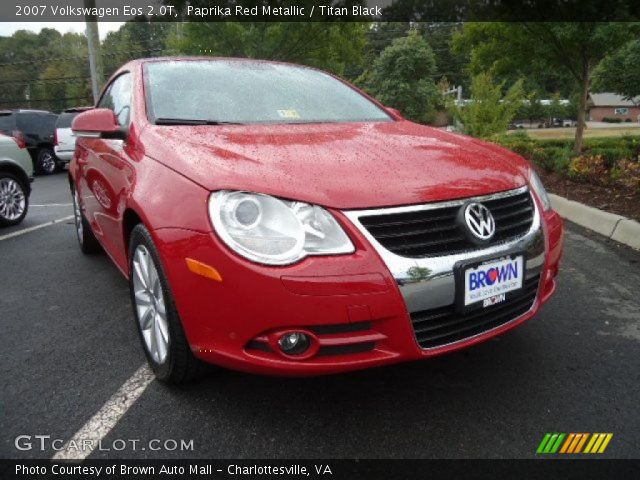 2007 Volkswagen Eos 2.0T in Paprika Red Metallic