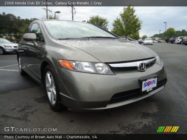 2008 Honda Civic EX Sedan in Galaxy Gray Metallic