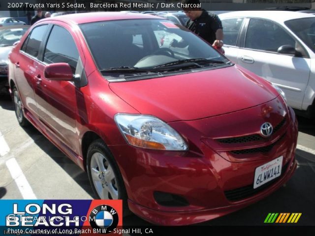 2007 Toyota Yaris S Sedan in Barcelona Red Metallic