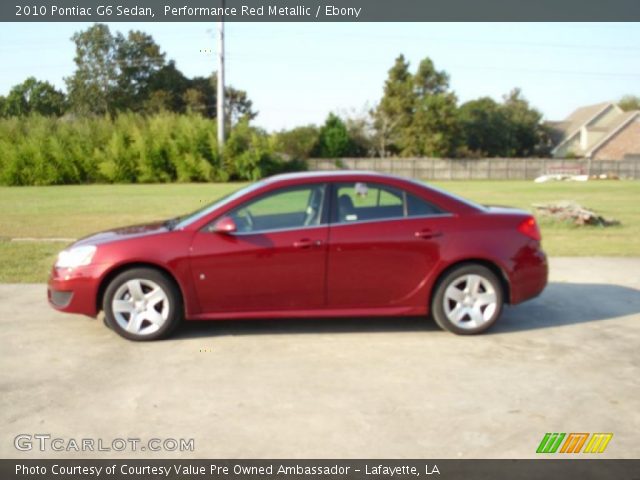 2010 Pontiac G6 Sedan in Performance Red Metallic