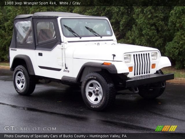 1988 Jeep Wrangler Sport 4x4 in White