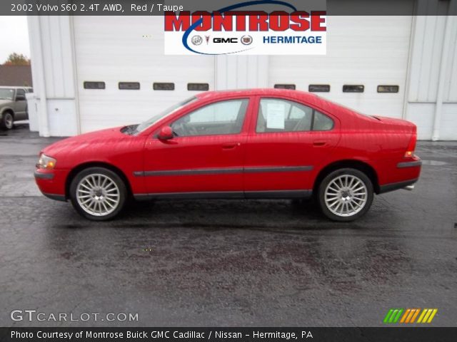 2002 Volvo S60 2.4T AWD in Red