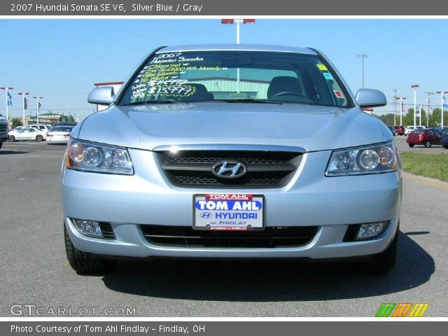 2007 Hyundai Sonata SE V6 in Silver Blue