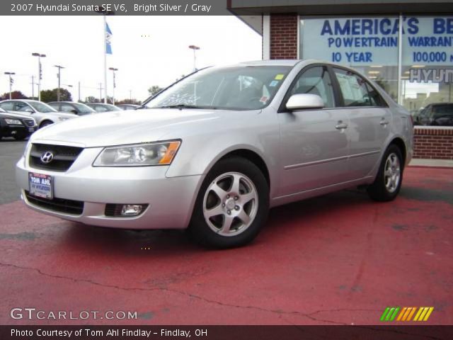 2007 Hyundai Sonata SE V6 in Bright Silver