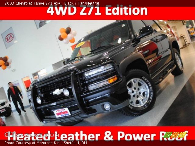 2003 Chevrolet Tahoe Z71 4x4 in Black