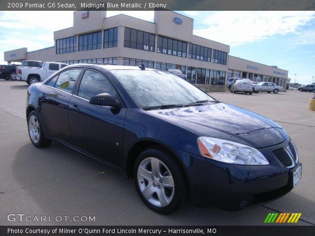 2009 Pontiac G6 Sedan in Midnight Blue Metallic