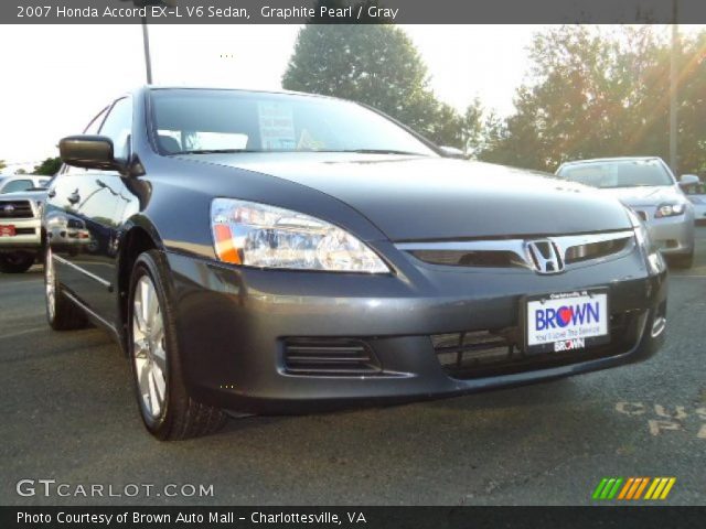 2007 Honda Accord EX-L V6 Sedan in Graphite Pearl