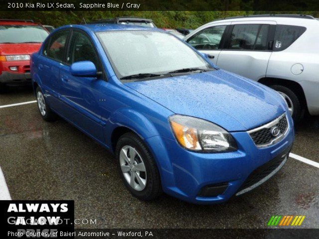 2010 Kia Rio LX Sedan in Sapphire Blue