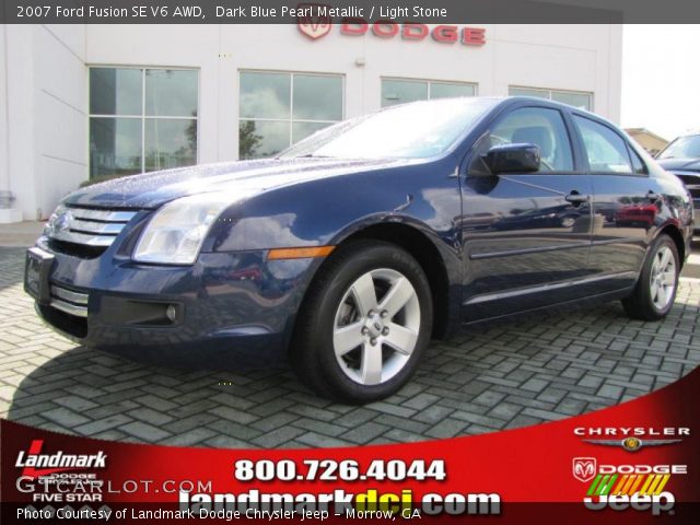 2007 Ford Fusion SE V6 AWD in Dark Blue Pearl Metallic
