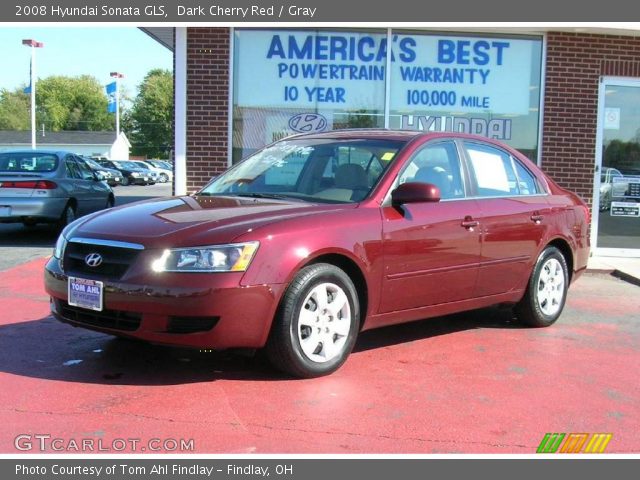 2008 Hyundai Sonata GLS in Dark Cherry Red