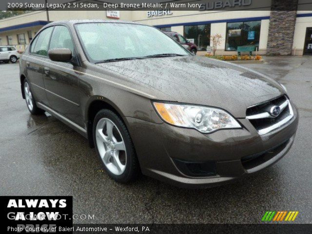 2009 Subaru Legacy 2.5i Sedan in Deep Bronze Metallic