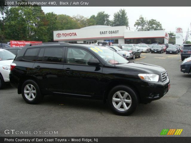 2008 Toyota Highlander 4WD in Black