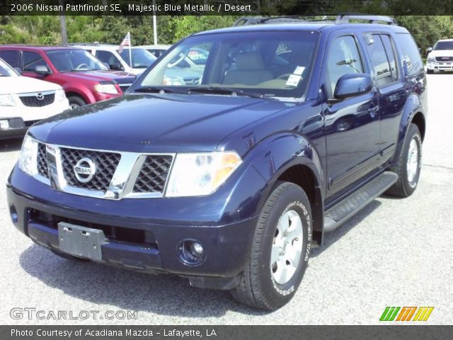 2006 Nissan Pathfinder SE in Majestic Blue Metallic
