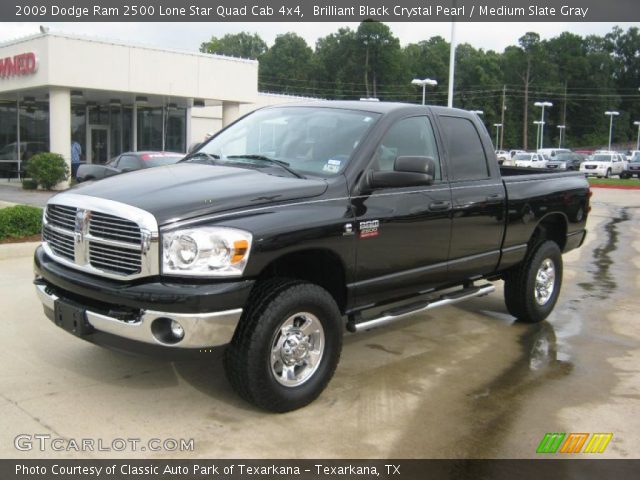 2009 Dodge Ram 2500 Lone Star Quad Cab 4x4 in Brilliant Black Crystal Pearl