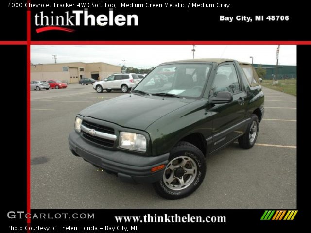 2000 Chevrolet Tracker 4WD Soft Top in Medium Green Metallic