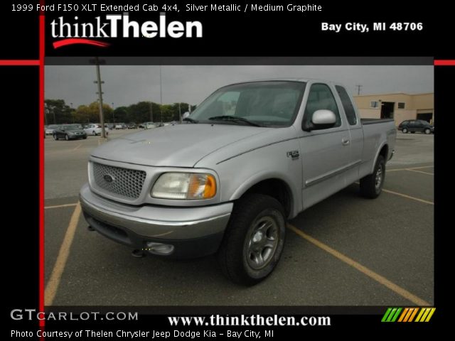 1999 Ford F150 XLT Extended Cab 4x4 in Silver Metallic