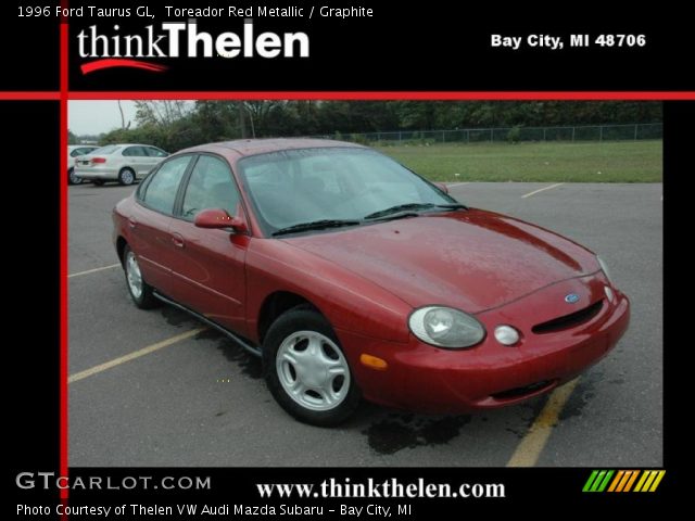 1996 Ford Taurus GL in Toreador Red Metallic