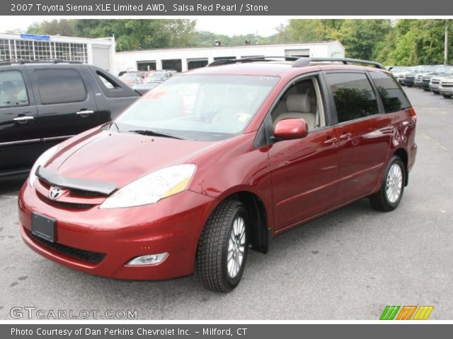 2007 Toyota Sienna XLE Limited AWD in Salsa Red Pearl