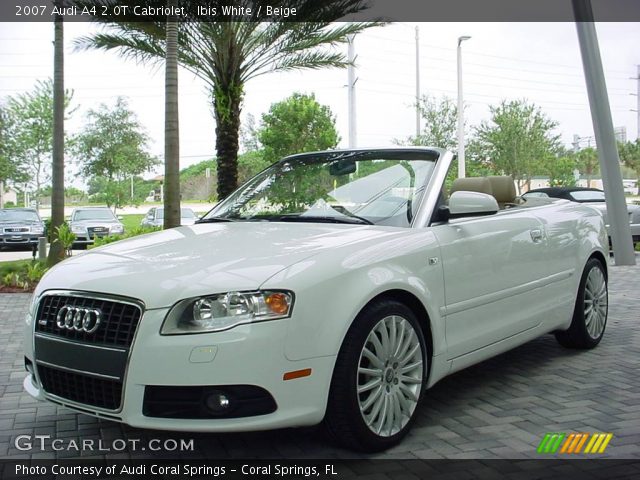 2007 Audi A4 2.0T Cabriolet in Ibis White