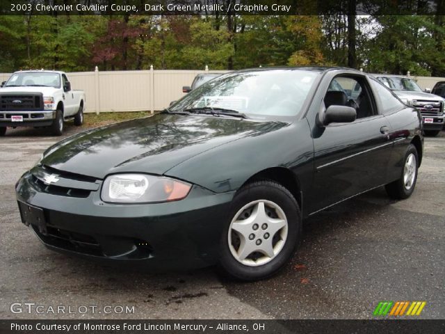 2003 Chevrolet Cavalier Coupe in Dark Green Metallic