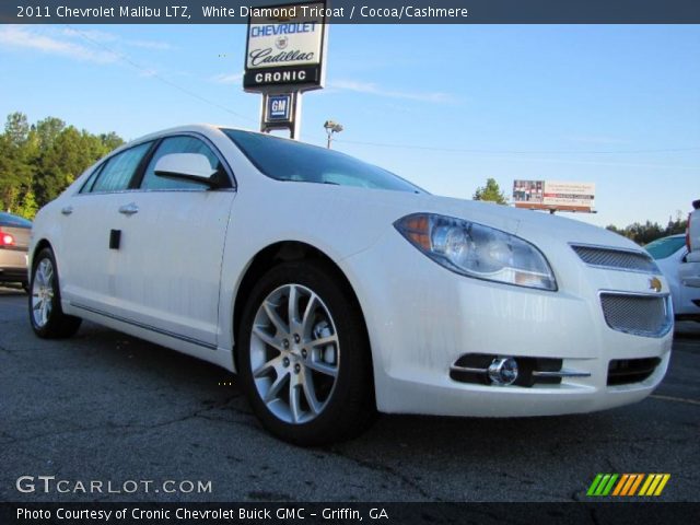 2011 Chevrolet Malibu LTZ in White Diamond Tricoat