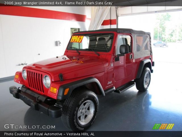 2006 Jeep Wrangler Unlimited 4x4 in Flame Red