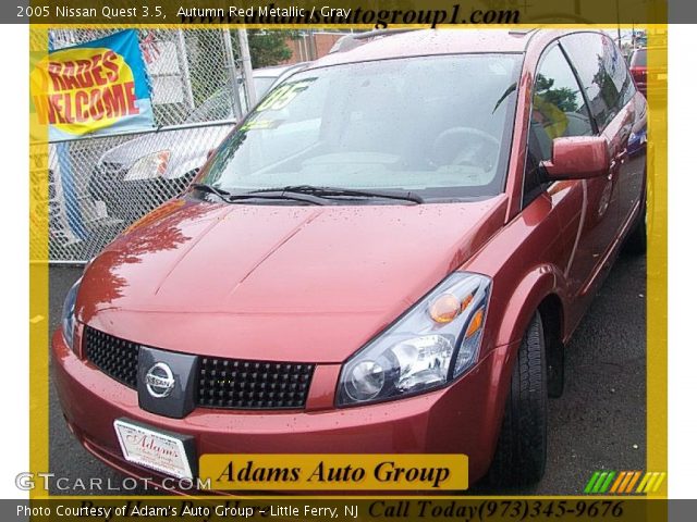 2005 Nissan Quest 3.5 in Autumn Red Metallic