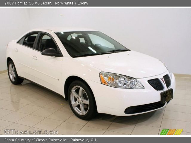2007 Pontiac G6 V6 Sedan in Ivory White