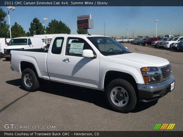 2011 GMC Canyon Extended Cab 4x4 in Summit White